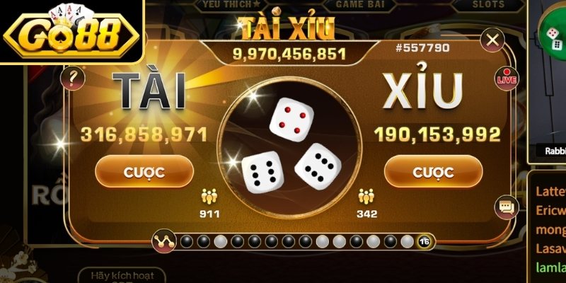 Tổng quát về game Tài Xỉu đổi thưởng GO88