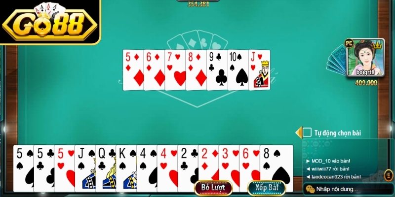 Các quy tắc cơ bản của Tiến Lên GO88